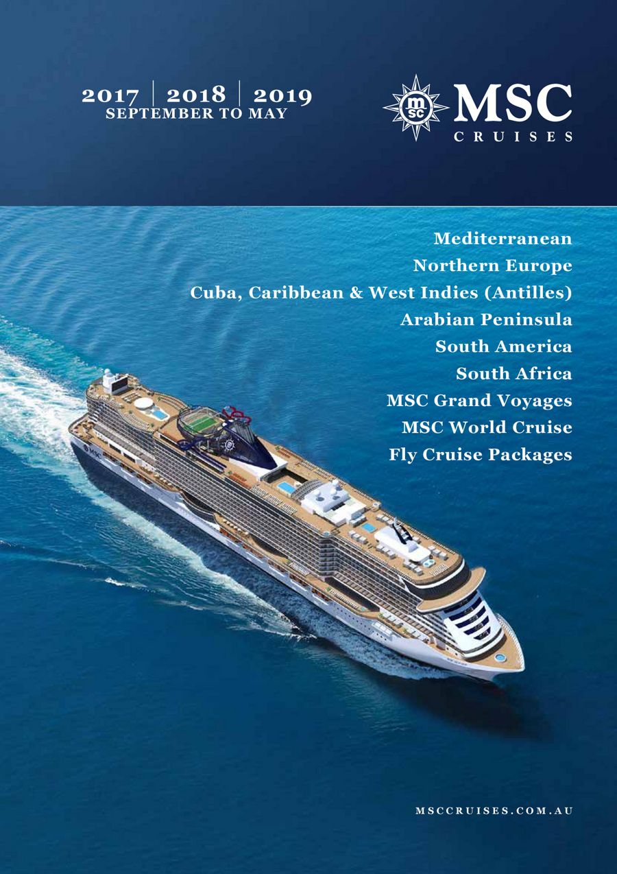 msc cruise ship brochure