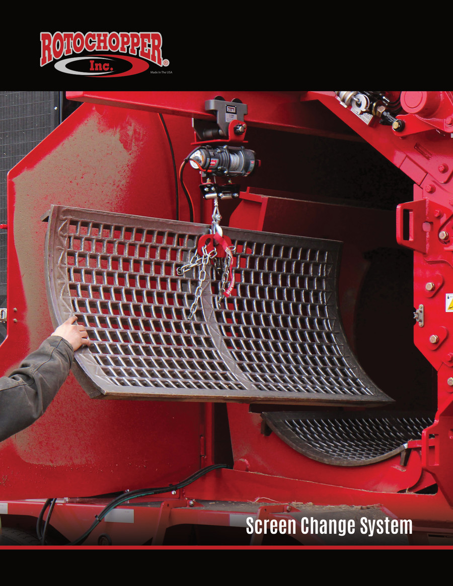 Rotochopper Screen Change System Sell Sheet by Rotochopper - Flipsnack