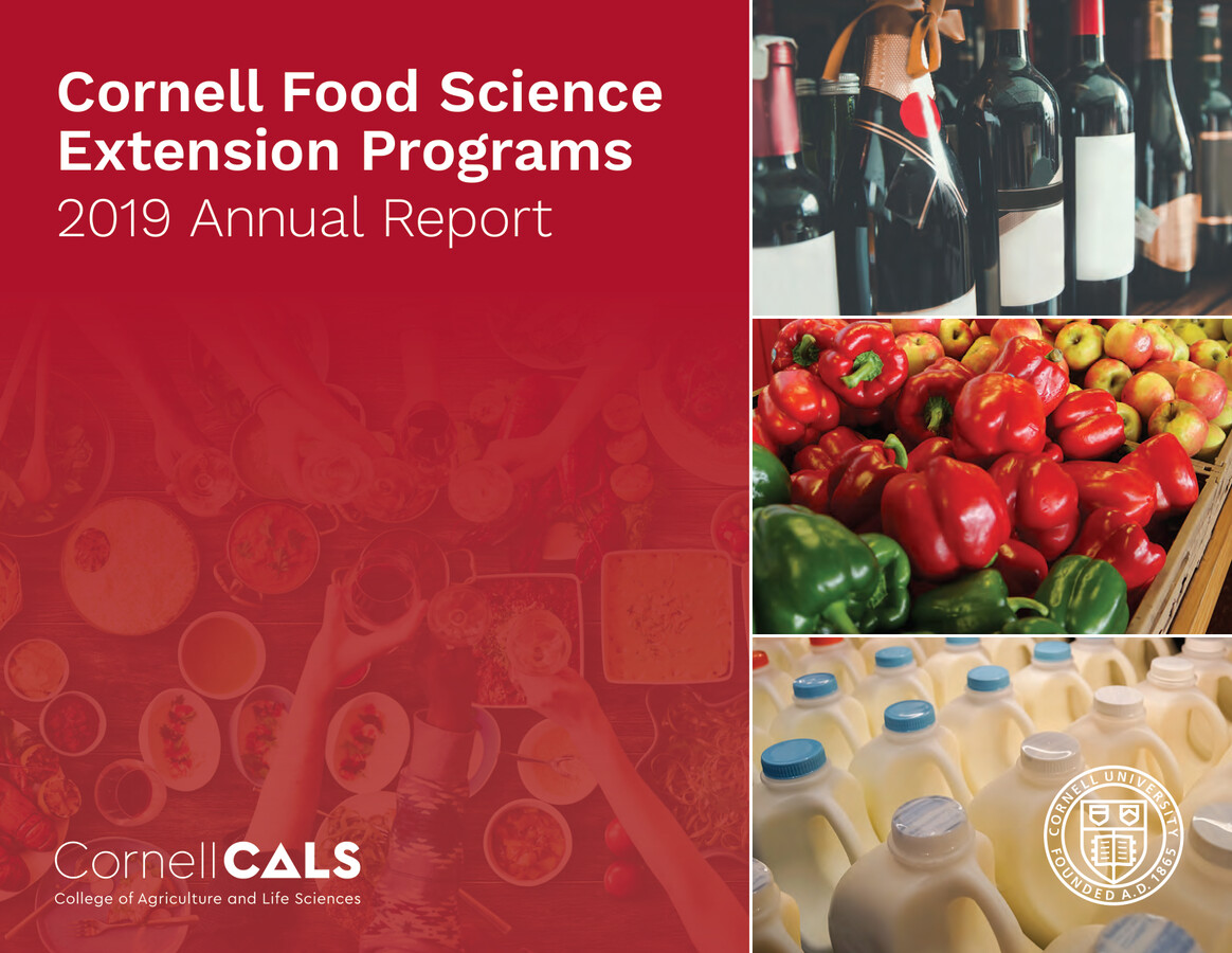 2019 Annual Report Cornell Food Science Extension Programs by IFSCU