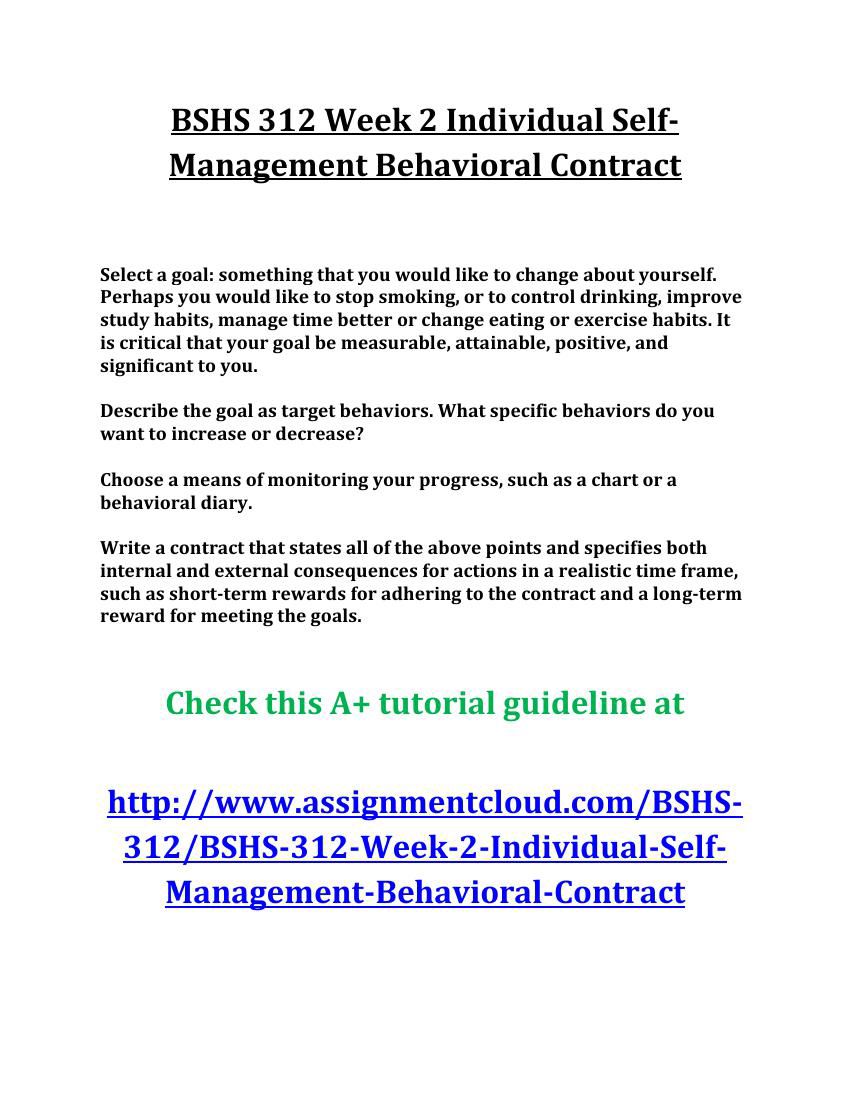 Self-monitoring behavior checklist image