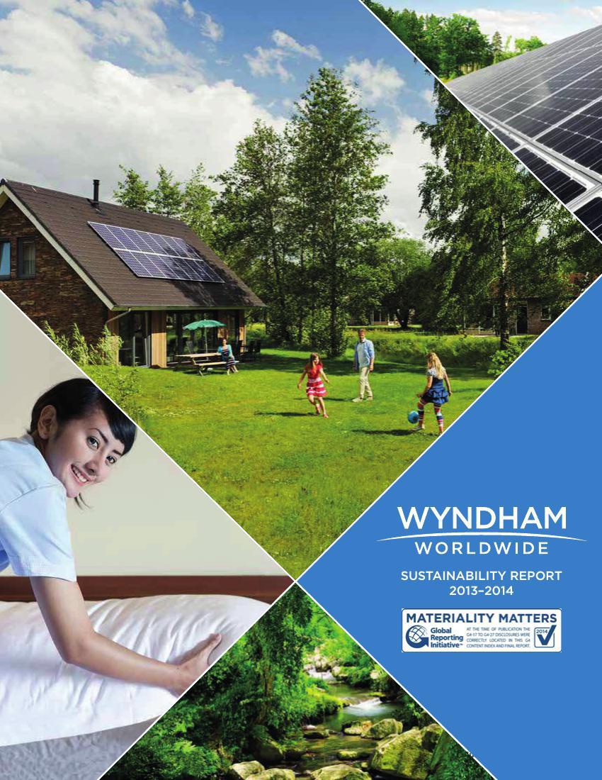 2013 Wyndham Green Sustainability Report (PDF X) by Wyndham Worldwide