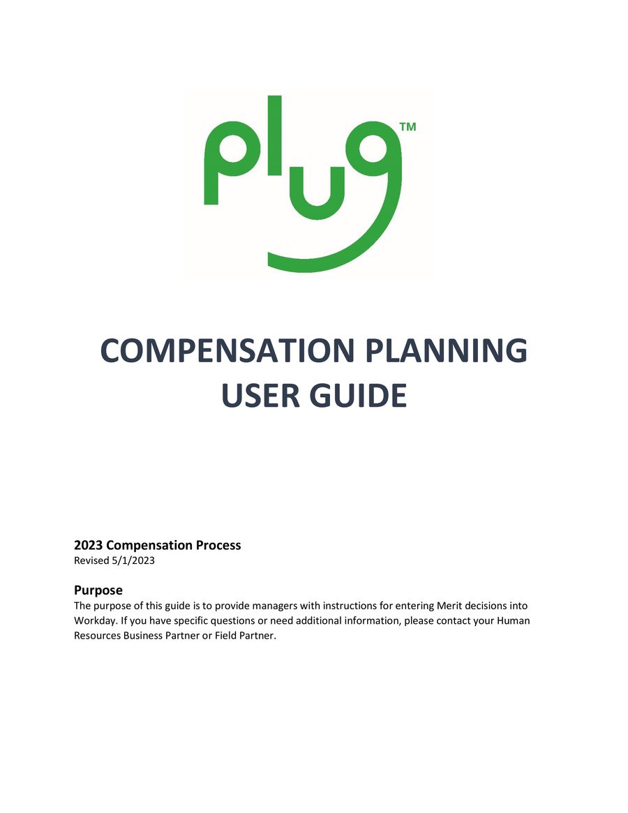 Compensation Planning User Guide - 2023 - v2 by Shelby Benson - Flipsnack