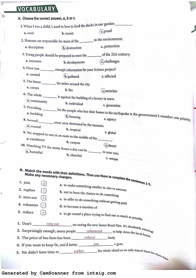B1 Workbook Module 4 Answer Key by Ozden Yagli - Flipsnack