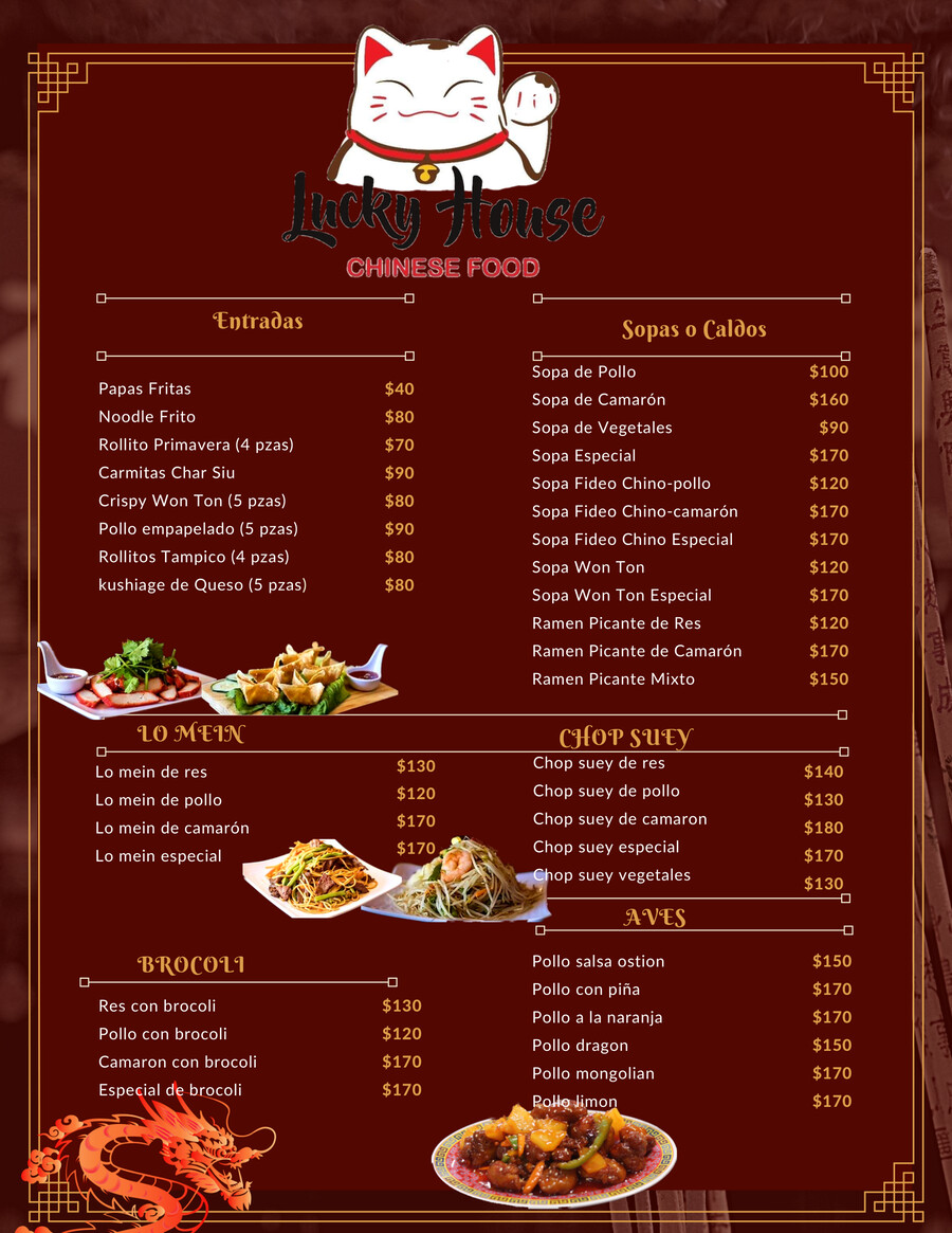 Menú Lucky House by Lucky House Flipsnack