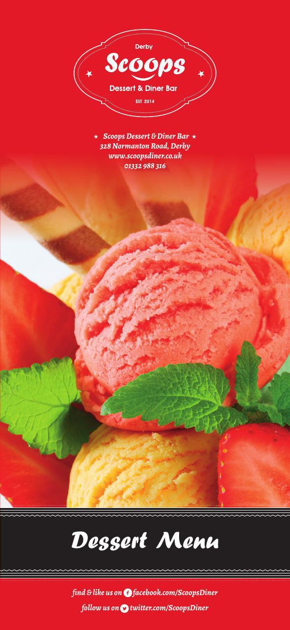 Scoops Dessert Dessert & Diner Gelato & Desserts Menu by Kieran
