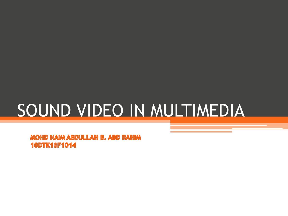 SOUND VIDEO IN MULTIMEDIA by multimediasound - Flipsnack