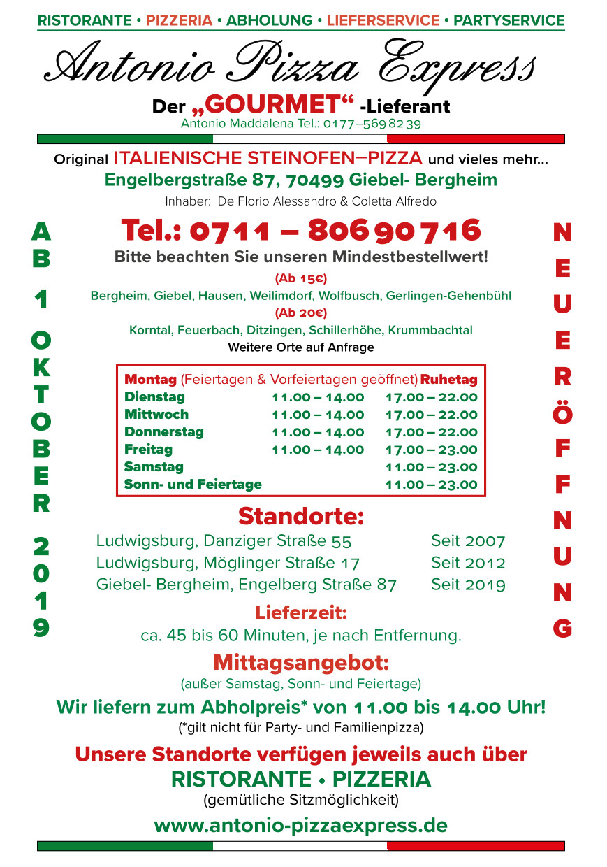 Menu Antonio Pizza Express by Sat Flipsnack