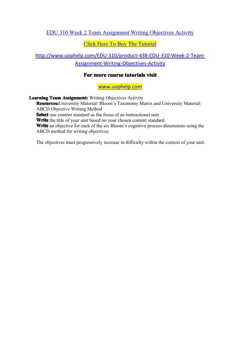 Tepc 5300 planning for instruction and assessment - assignment 3 image