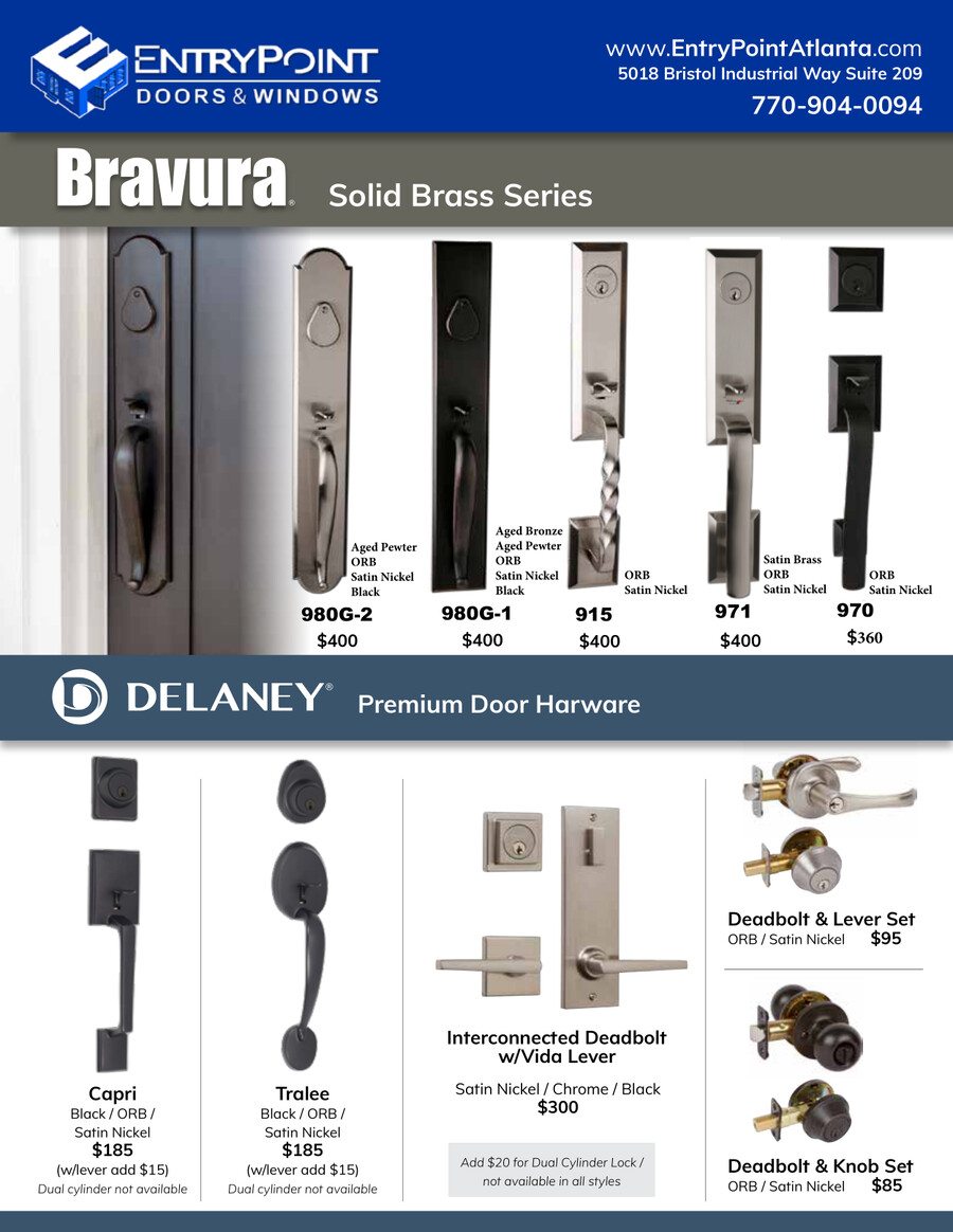 Hardware for 2020-2021 - Bravura & Delaney by Brett Butler ...