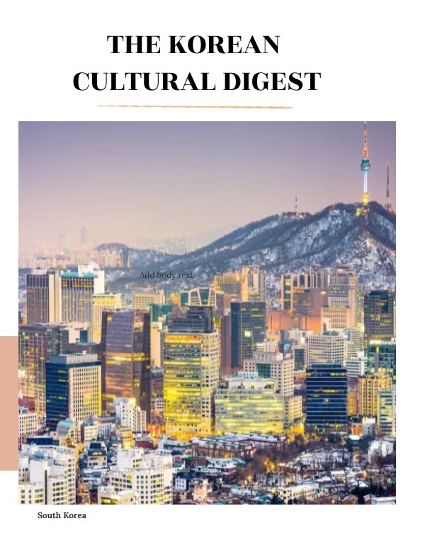 Korean Culture Project By Irene Flipsnack