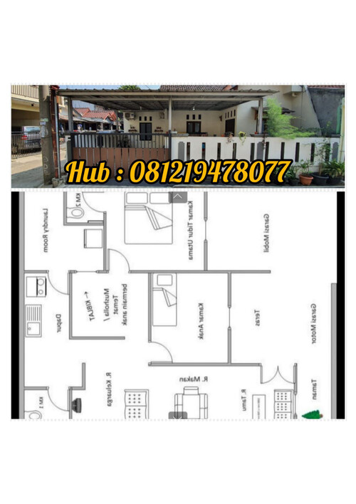 MURAH!!! WA 0812-1947-8077, Rumah Cantik Minimalis Dijual Di Tan