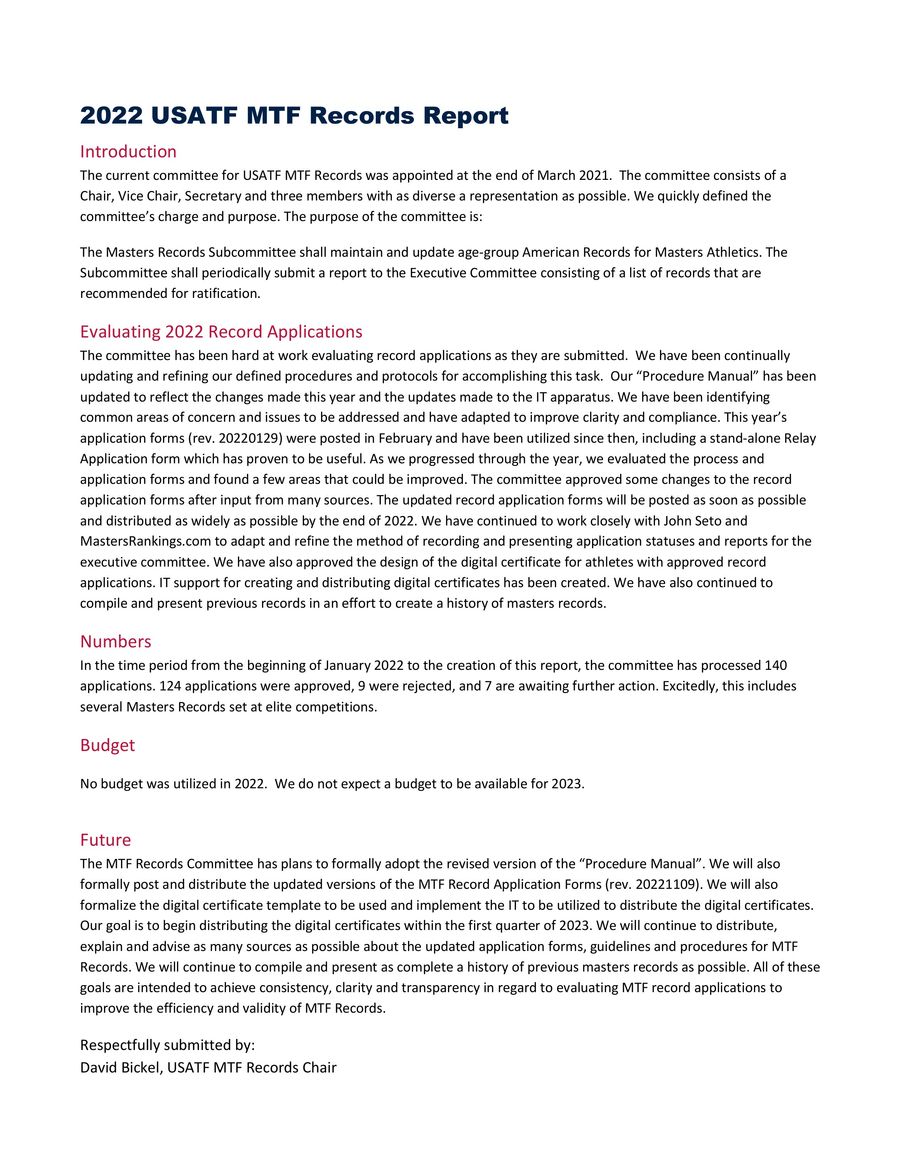 2022 Masters Track & Field Records by sarah.linehan Flipsnack