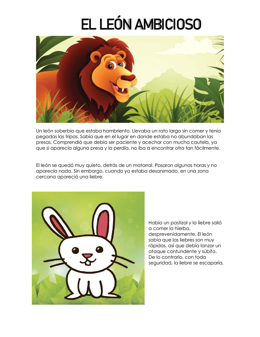 El Leon Ambicioso by Silvia... - Flipsnack, image size:900x1165