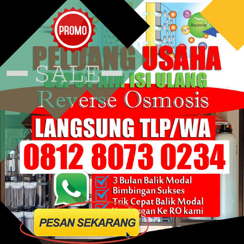 WA 0812 8073 0234 JASA PEMASANGAN AIR RO KOTA JAKARTA PUSAT