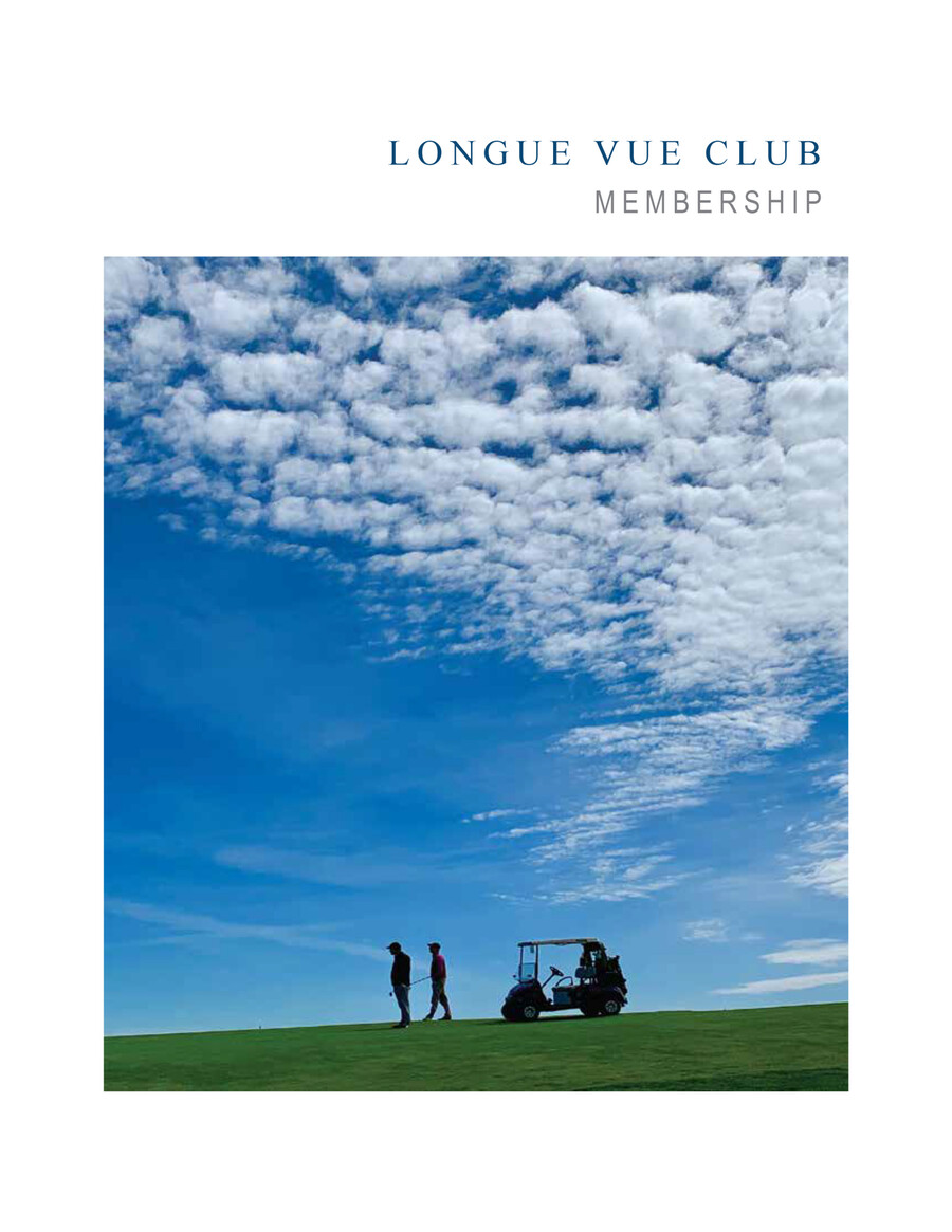 Membership Brochure by Longue Vue Club