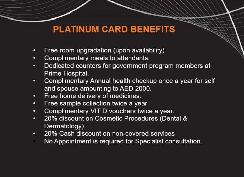 Platinum card benefits by primehealth Flipsnack
