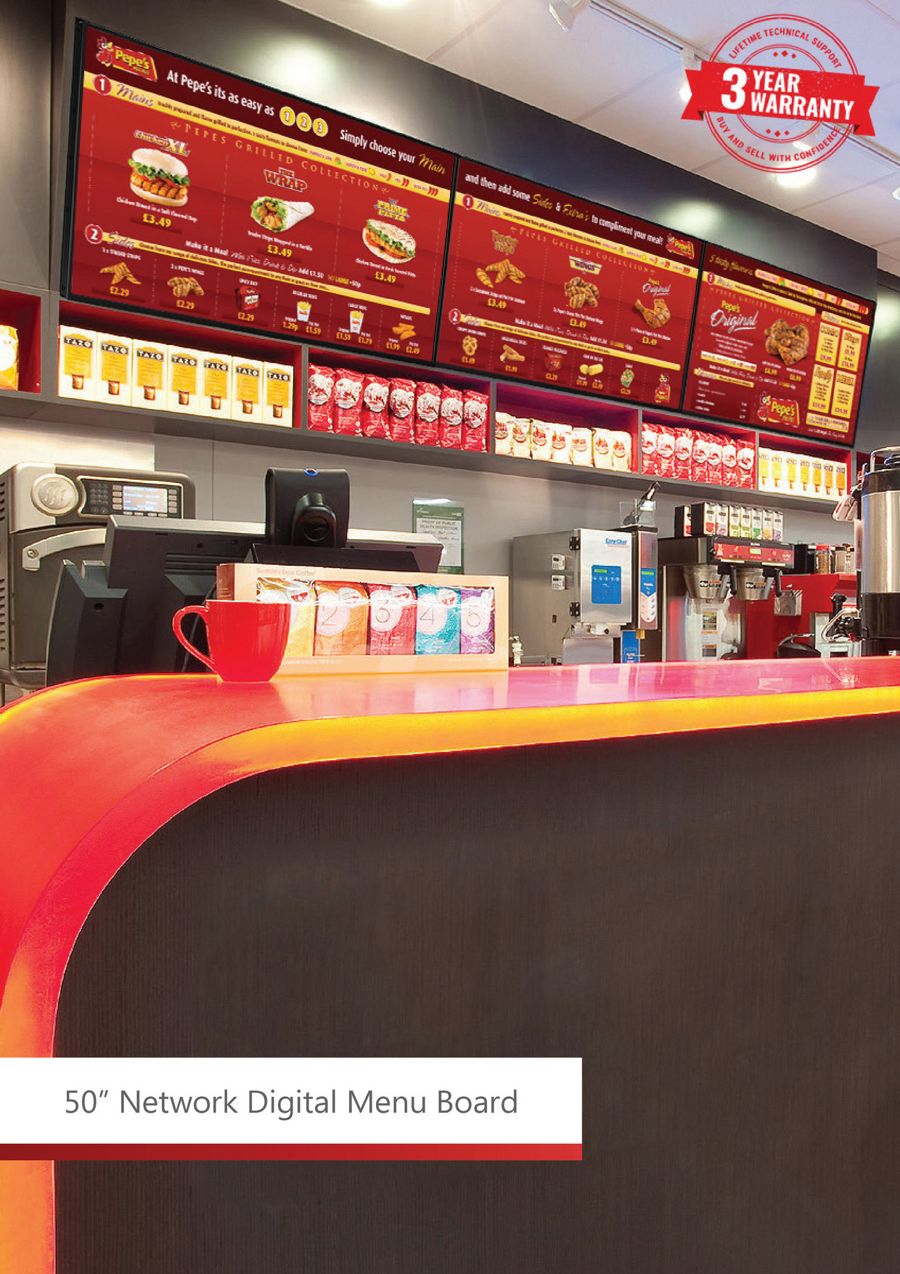 50 inch Network Digital Menu Board by Visual... - Flipsnack