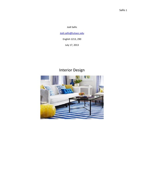 INTERIOR DESIGN