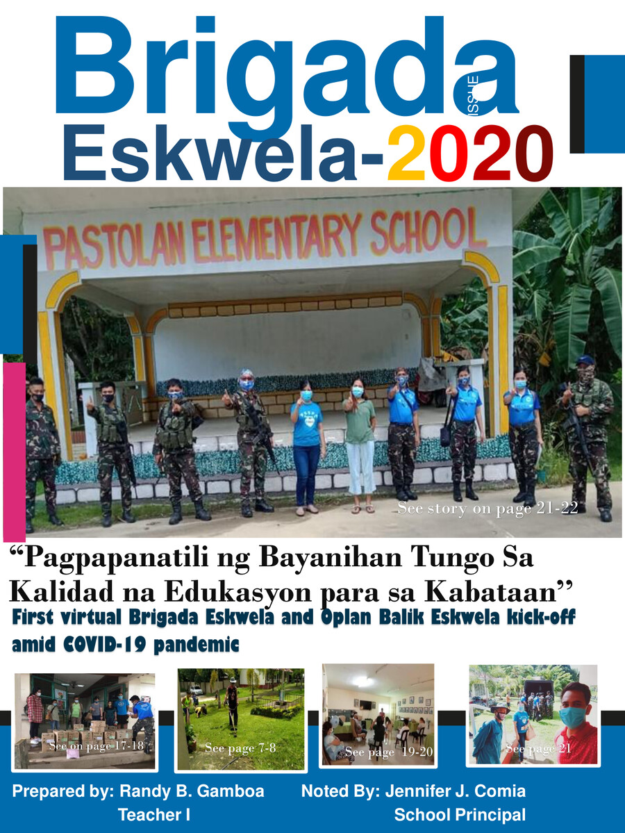 Pastolan Es-brigada Eskwela 2020 Magazine By Irene Oligo - Flipsnack