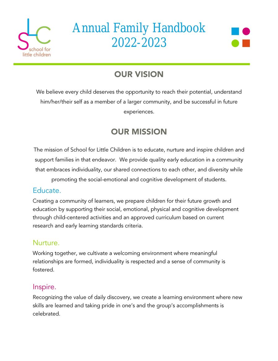 Family Handbook 2022-2023 by slcevanston - Flipsnack