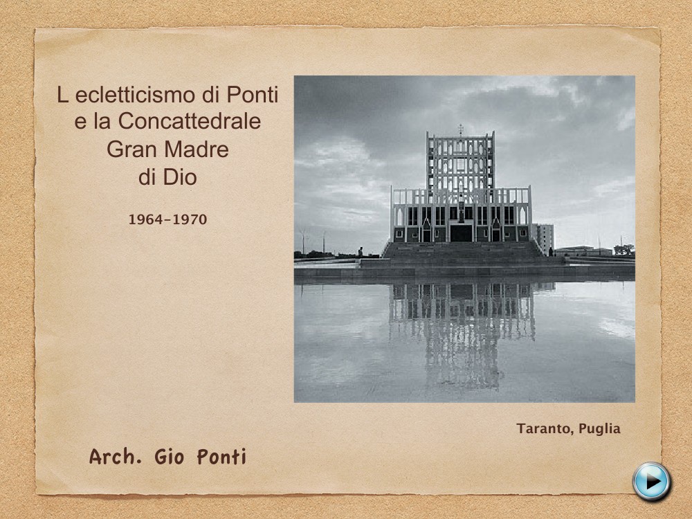 L'ecletticismo di Gio Ponti e La Concattedrale Gran Madre di Dio by