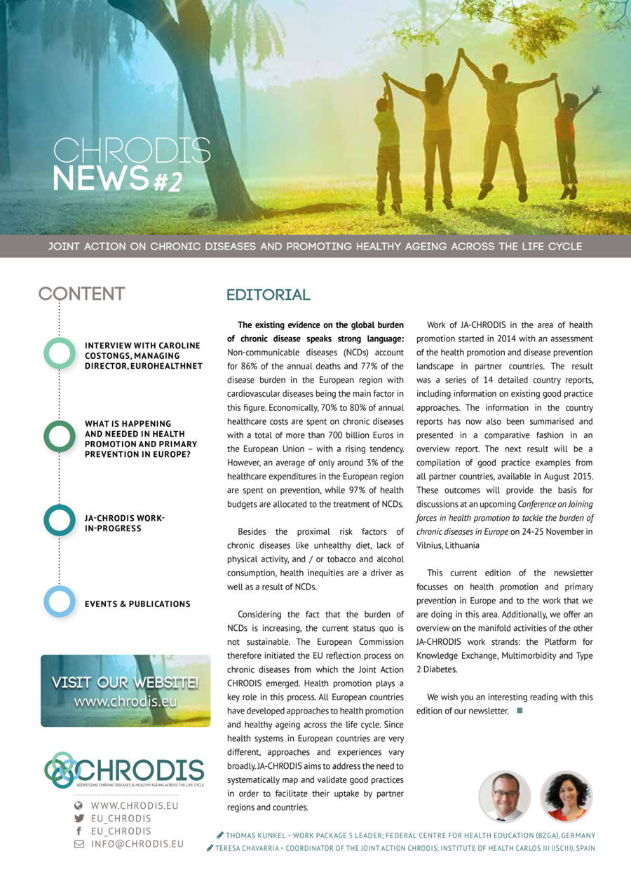 JA-CHRODIS Newsletter Health Promotion by chrodis - Flipsnack