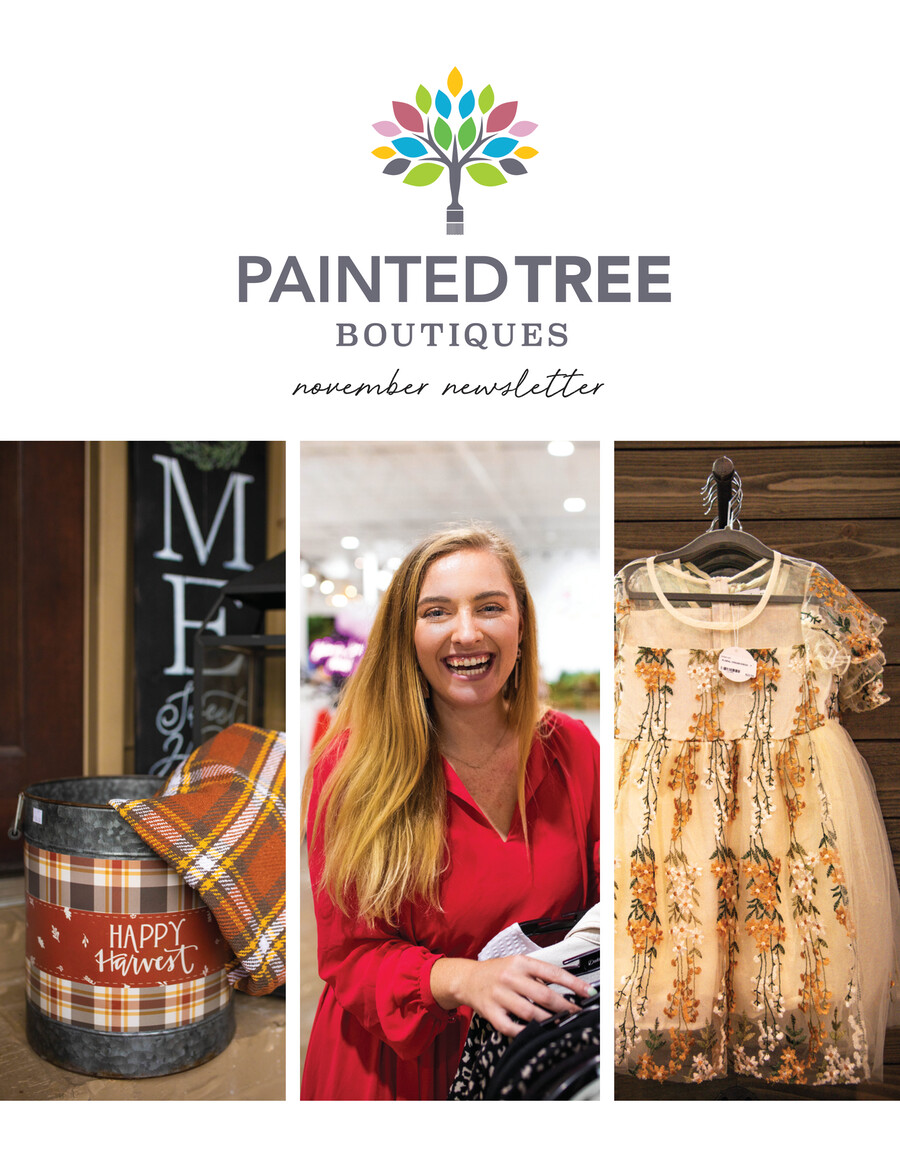 Painted Tree Boutiques November 2021 newsletter by Aidan J Mcmillen