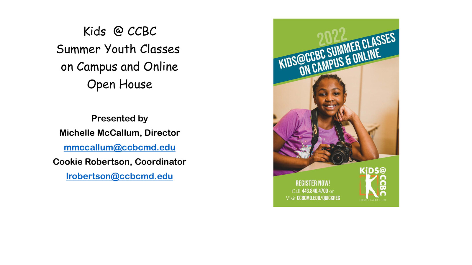 KidsCCBC Summer Classes Open House by CCBC... Flipsnack