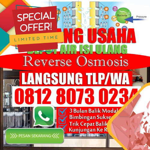 WA 0812 8073 0234 JASA PEMASANGAN AIR RO BANJARSARI