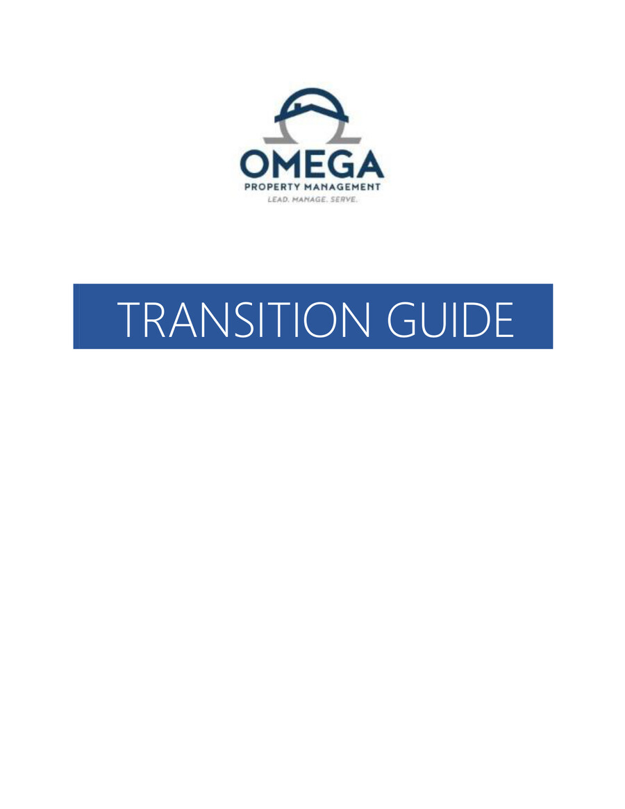 Omega Property Mangement Transition Guide Flip Test by Pete Flipsnack