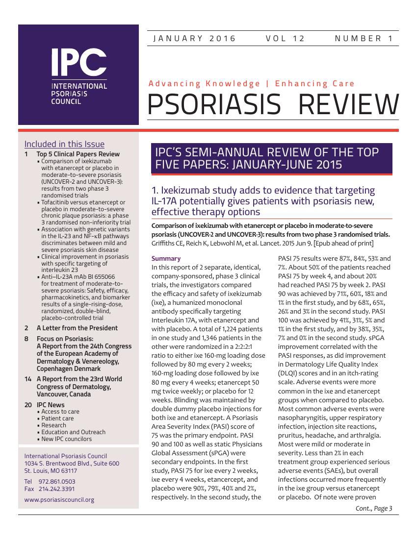Latest news on psoriasis image