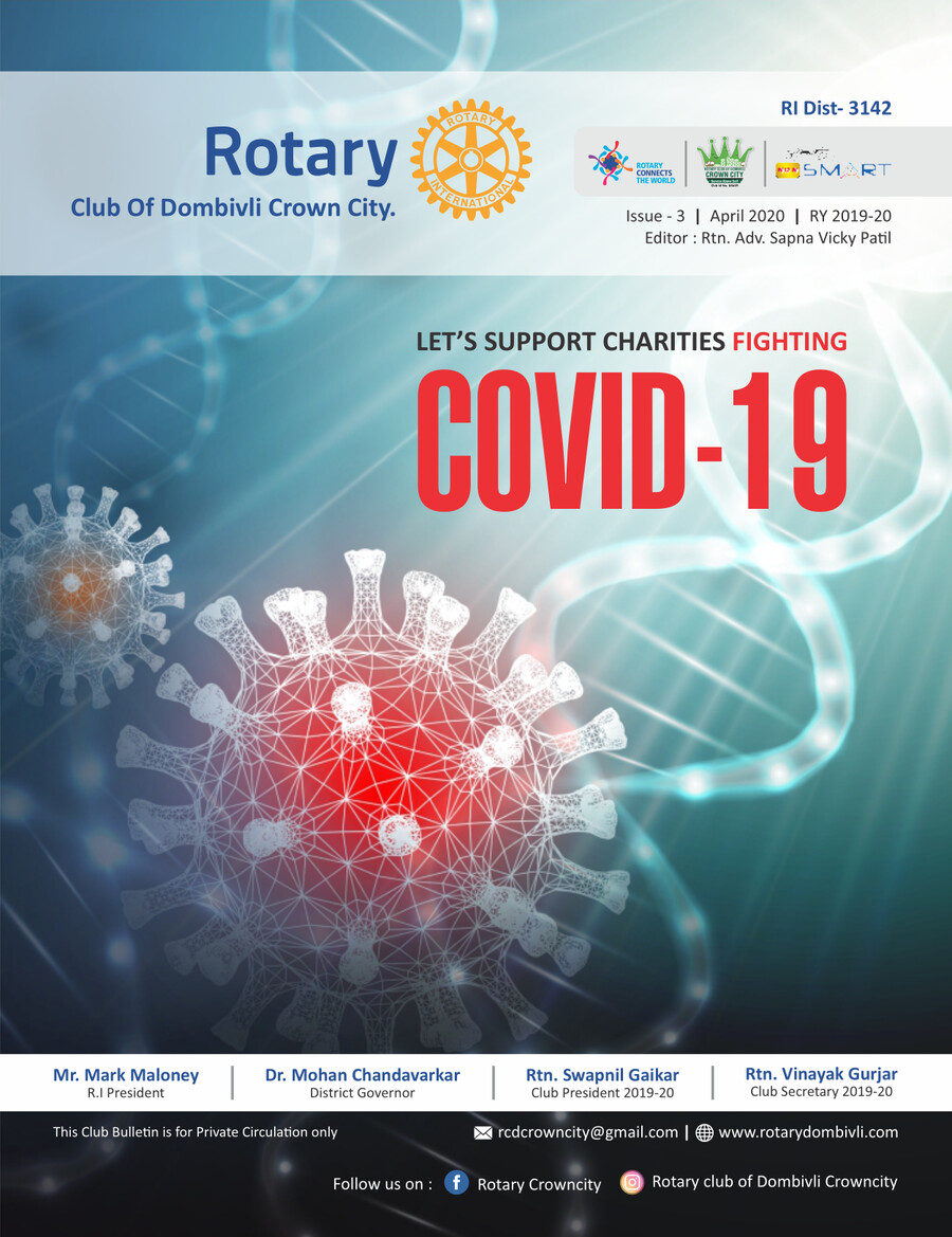 Rotary Club april2020 bulletin by Nimesh Flipsnack