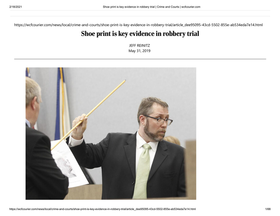 Shoe Print Is Key Evidence In Robbery Trial Article by Tedra - Flipsnack
