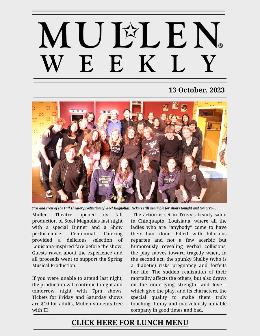 Copy of Copy of Mullen Weekly 1006 by Mullen High School Flipsnack