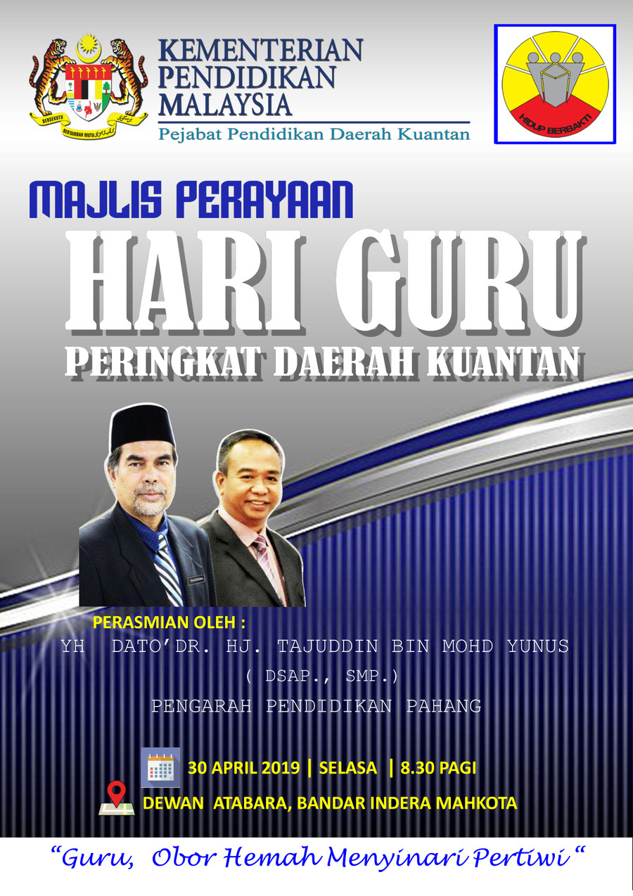 BUKU PROGRAM HARI GURU PERINGKAT DAERAH KUANTAN 2019 by ...