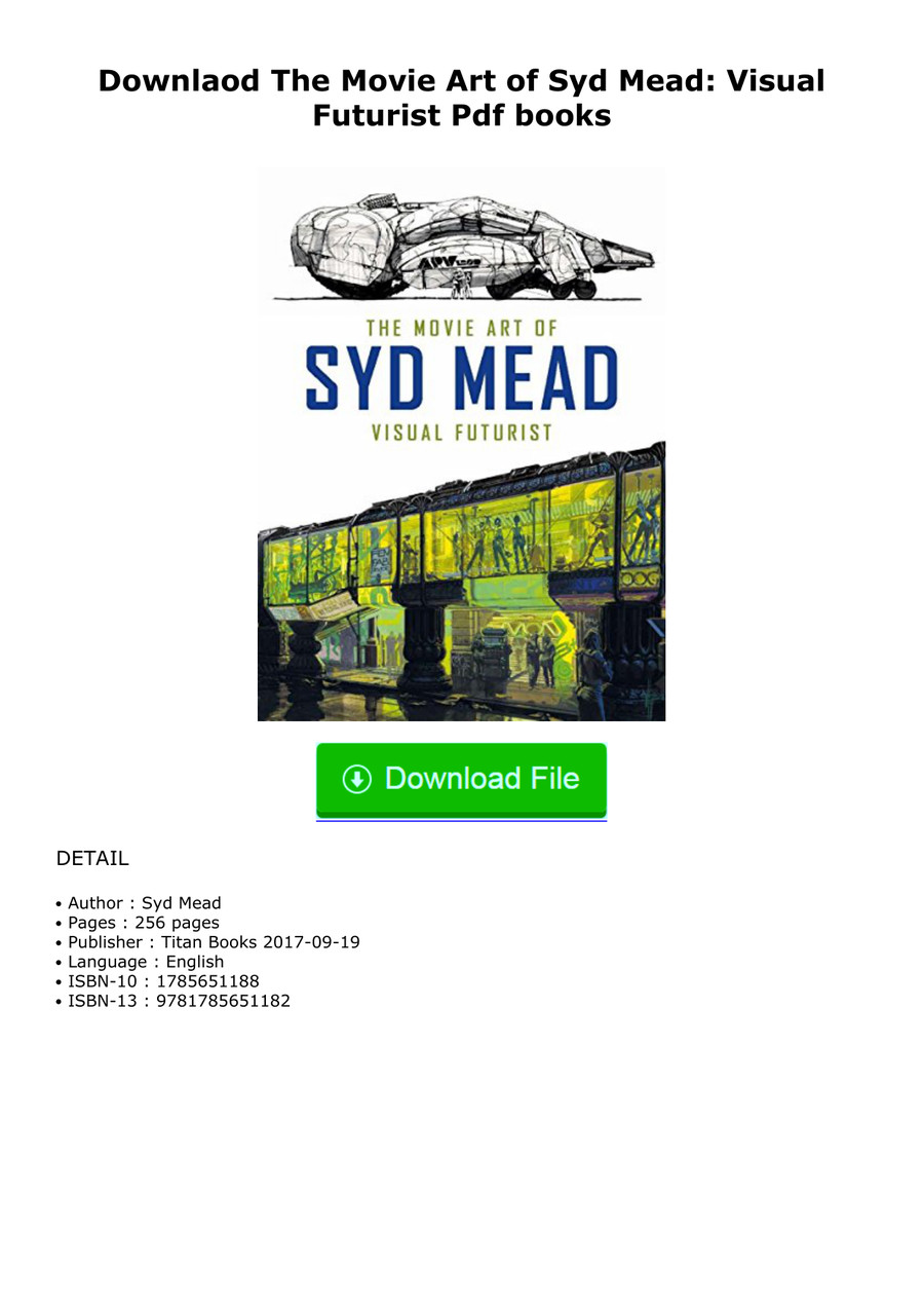 新品未開封】THE MOVIE ART OF SYD MEAD 英語版 The Movie Art of Syd