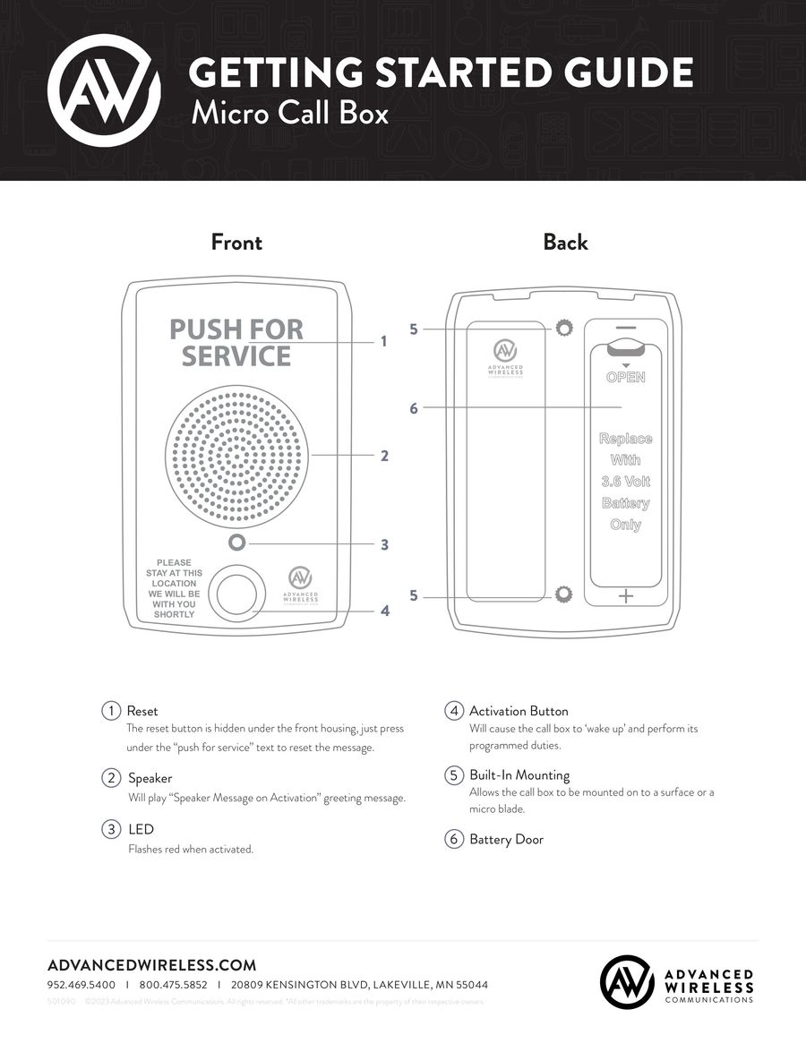 GSG Micro Call Box by... - Flipsnack
