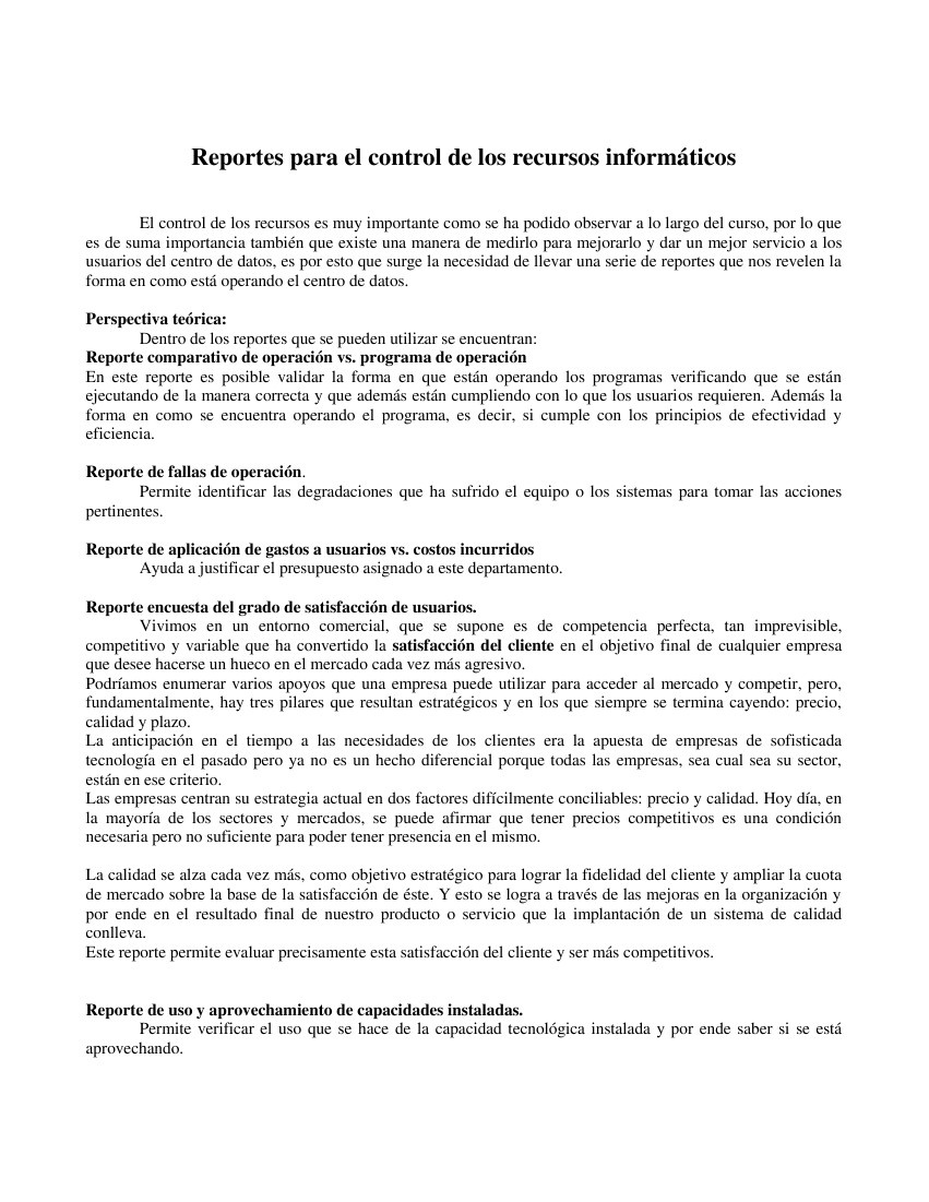 Reportes para el control de los recursos informáticos by juandedios ...
