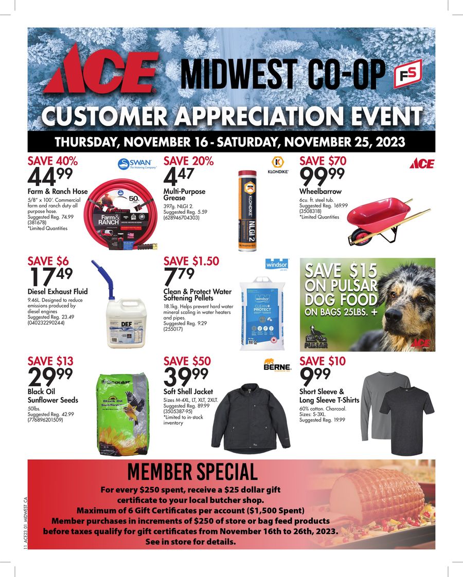 ACE MIDWEST COOP Customer Appreciation Days by Peavey Mart Flipsnack