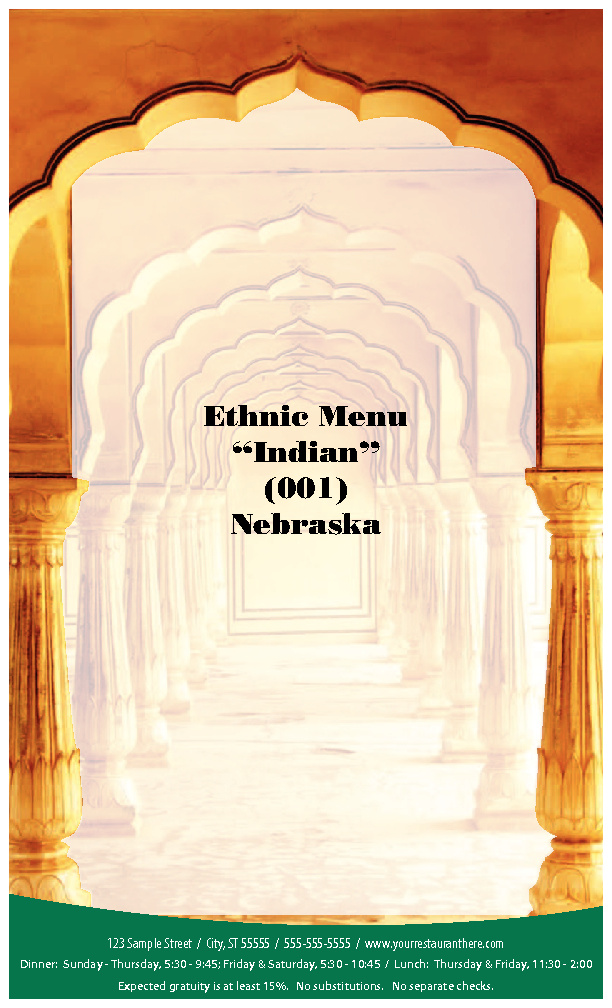 Ethnic Menu Examples by Menu Surgeon... Flipsnack