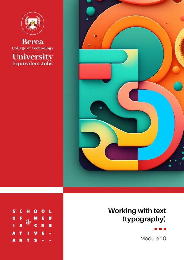 Working with text typography Part_01 MODULE_09 by E-Publishing - Flipsnack