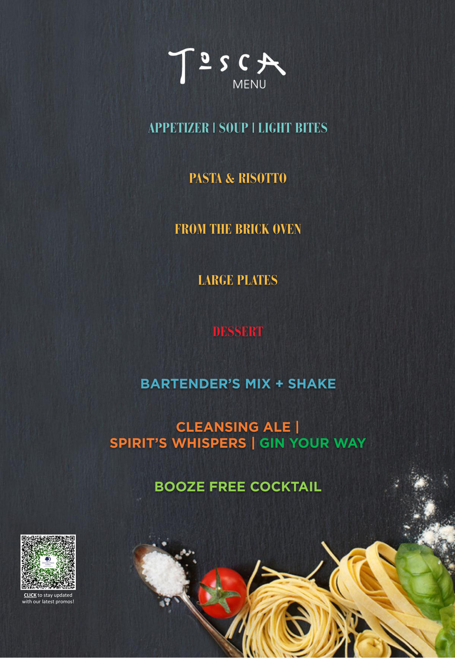 Tosca Menu by Flipsnack