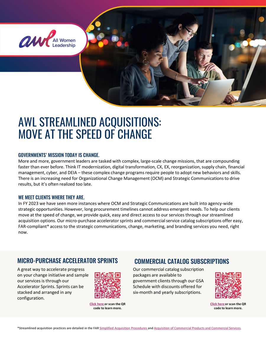 Streamlined Acquisitions: Move at the Speed of Change by Sara Thomas ...