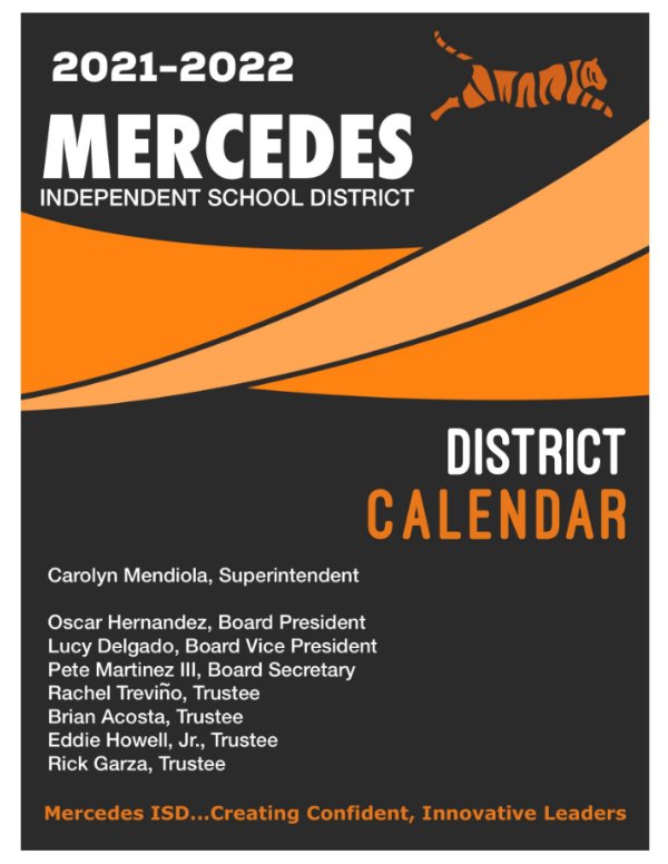 Mercedes Isd Calendar Customize and Print