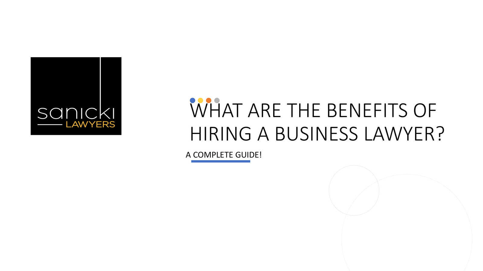 What Are The Benefits of Hiring a Business Lawyer by Business ...