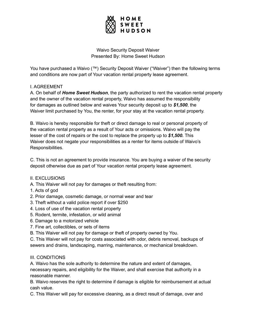 Waivo Security Deposit Waiver by Kathleen Kellogg Flipsnack