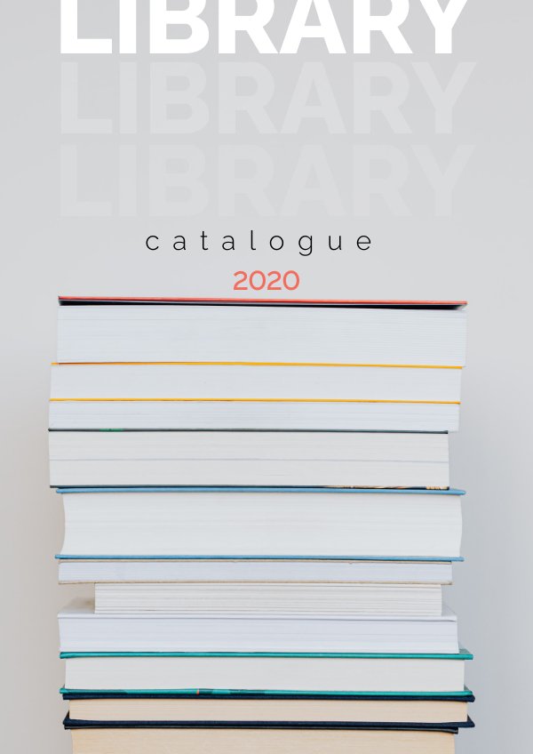 Modern Library Catalogue Template by Flipsnack templates - Flipsnack