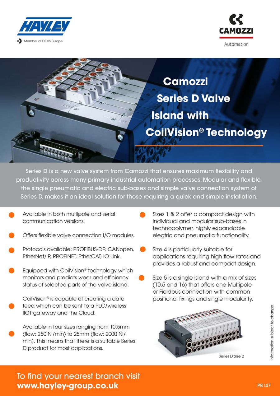 Camozzi Series D Valve Island with Coilvision Technology by Hayley ...