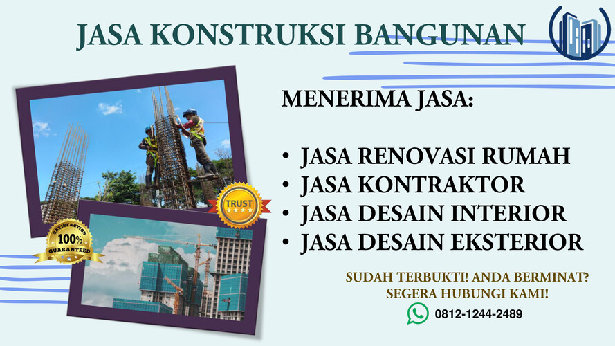 TERBUKTI, Call Wa  0812-1244-2489, Renovasi Bangunan Baru, Renov
