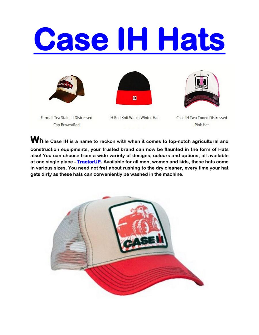 Case IH hats by tractor up Flipsnack